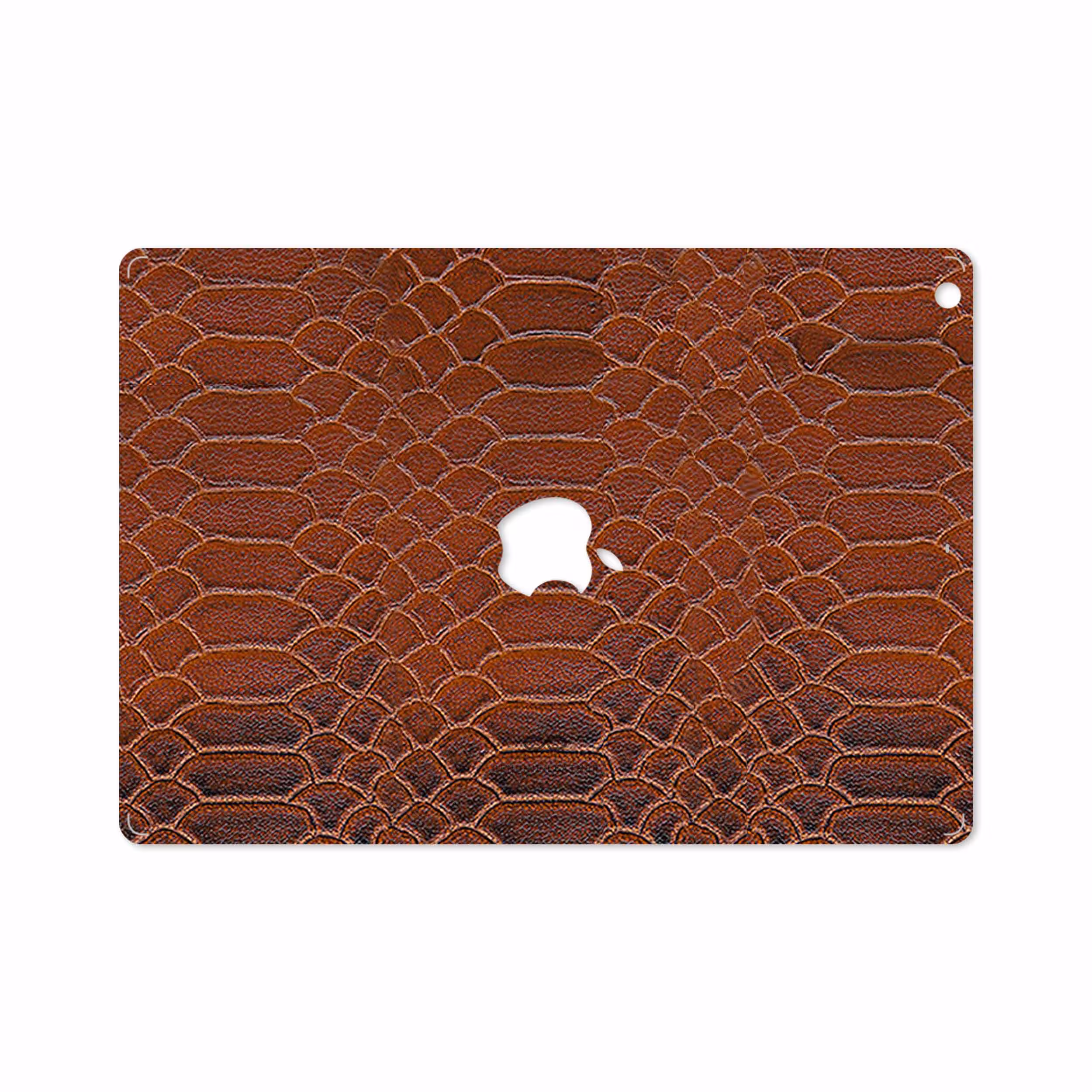 برچسب پوششی ماهوت مدل Brown-Snake-Leather مناسب برای تبلت اپل iPad Air 2013 A1475