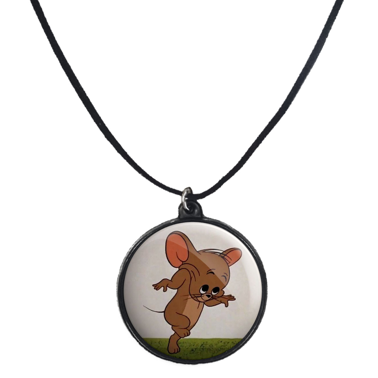 گردنبند پرمانه طرح تام و جری کد pmb.10820 مدل دو طرفه