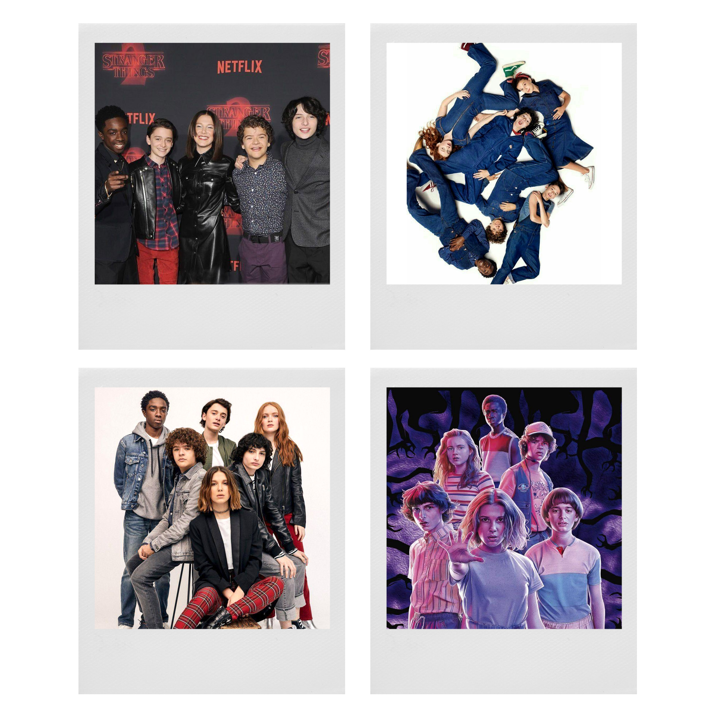 آویز تزیینی طرح Stranger Things مدل P666 مجموعه 4 عددی