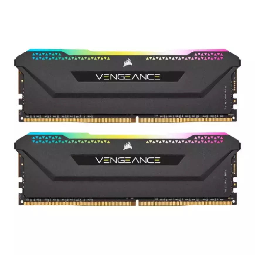 رم کورسیر VENGEANCE RGB PRO SL Black 32GB 16GBx2 3600MHz CL18