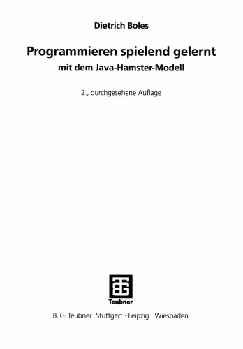 خرید و دانلود نسخه کامل کتاب Programmieren spielend gelernt mit dem Java-Hamster-Modell