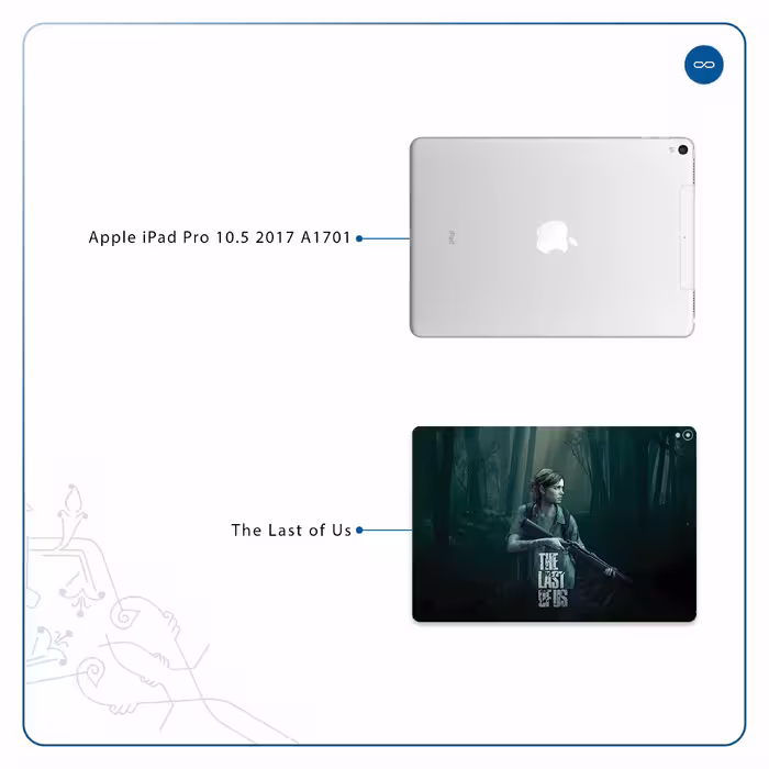 برچسب پوششی ماهوت مدل The Last of Us مناسب برای تبلت اپل iPad Pro 10.5 2017 A1701