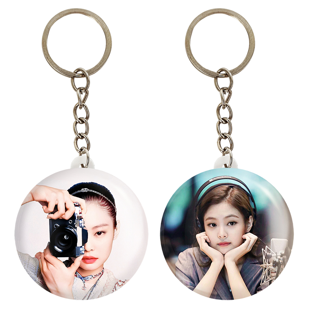 جاکلیدی خندالو مدل جنی بلک پینک کد 1411214105 مجموعه 2 عددی