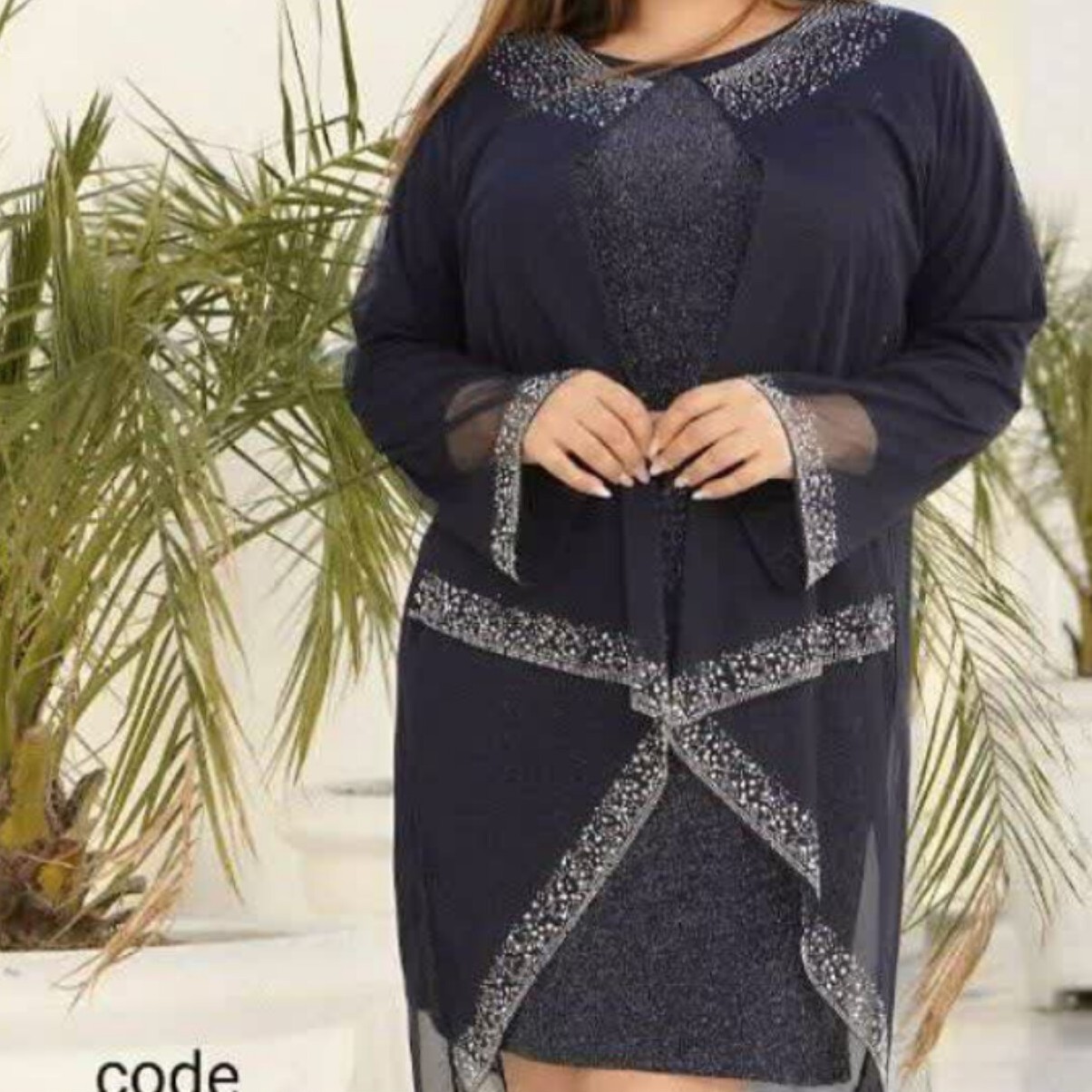 تونیک مجلسی مژگان زیره لمه ترک رویه تور فری سایز 36-48