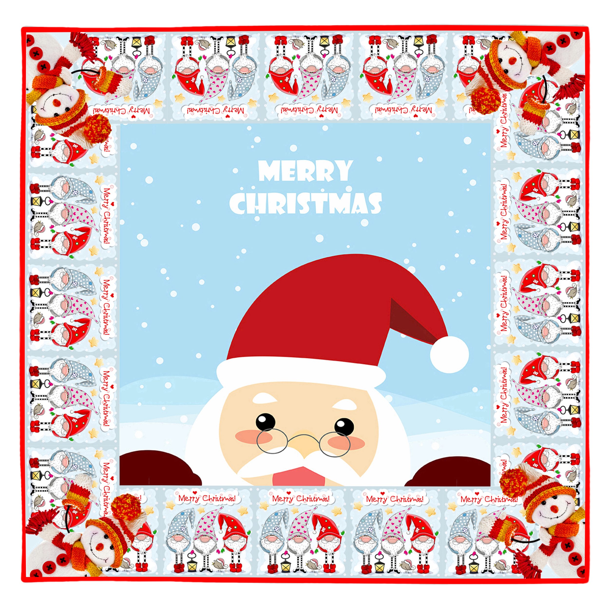 رومیزی بابانوئل کریسمس کد 9996