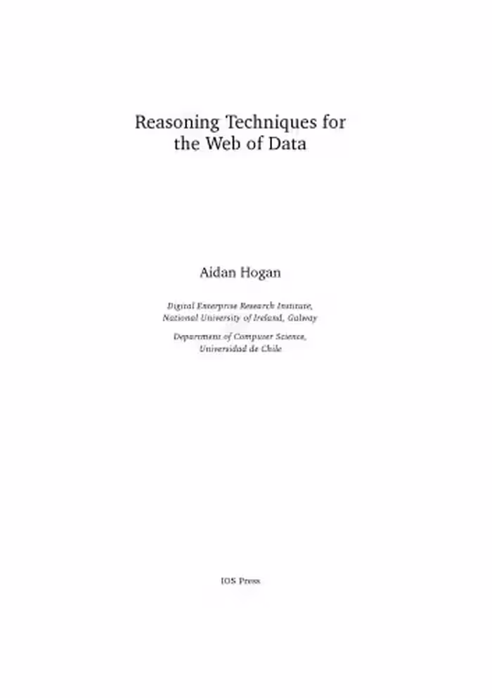 خرید و دانلود نسخه کامل کتاب Reasoning Techniques for the Web of Data