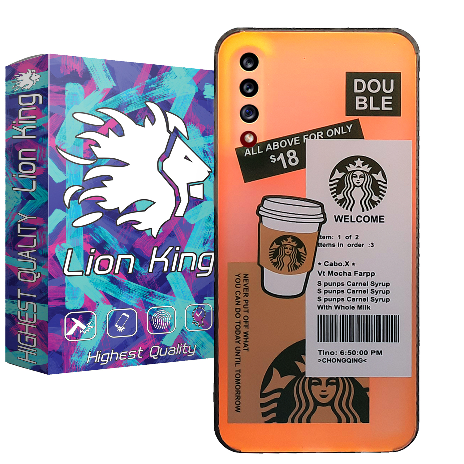 کاور لاین کینگ مدل هولوگرامی کد S1  مناسب برای گوشی موبایل سامسونگ Galaxy A70/ A70S