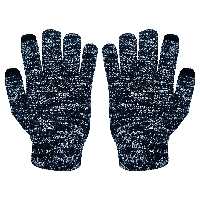 دستکش بافتنی تارتن مدل 38019 رنگ سرمه ای