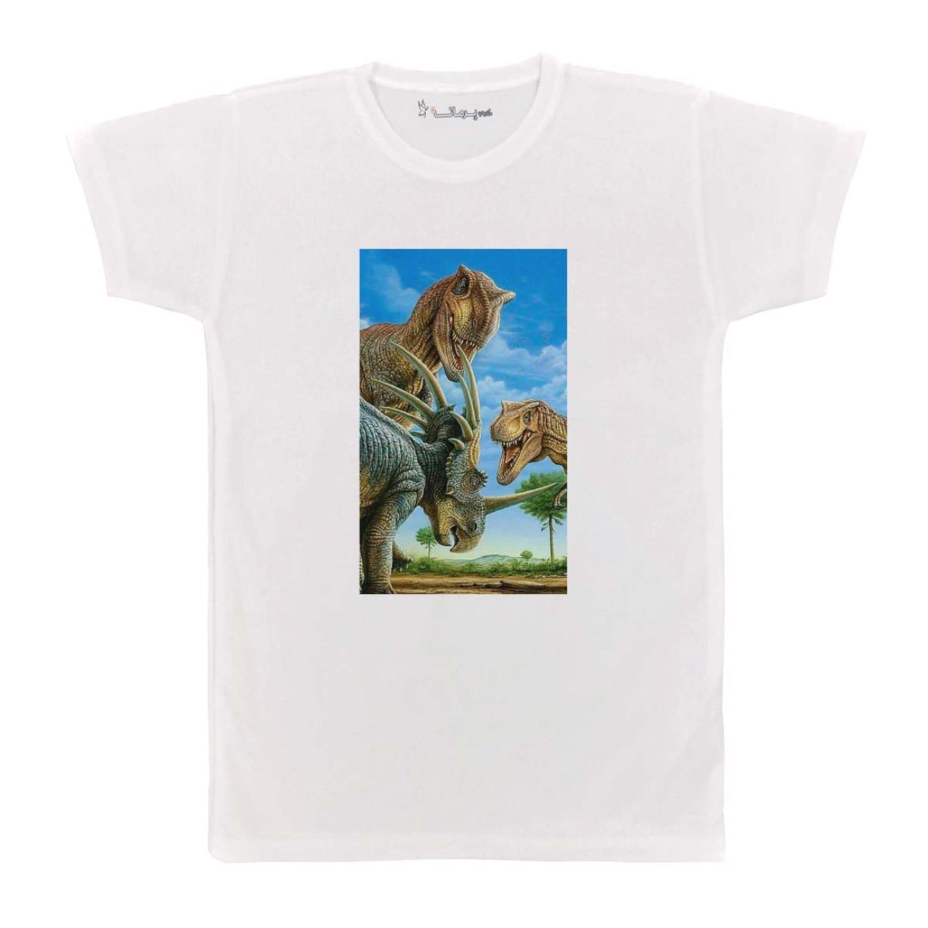 تی شرت بچگانه پرمانه طرح دایناسور کد pmt.4218