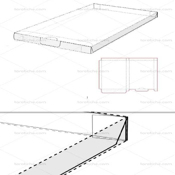 وکتور صفحه گسترده پاکت بسته بندی | گرافیک با طعم تربچه
