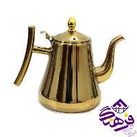 قوری استیل طلایی 1لیتر