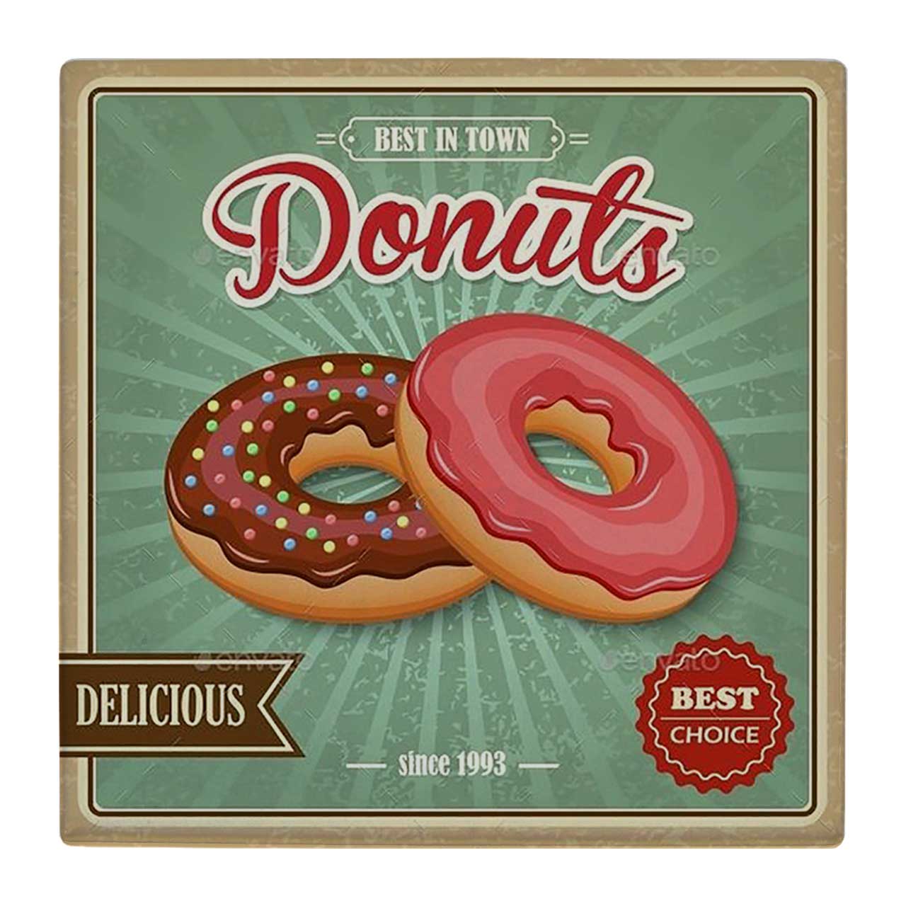 کاشی کارنیلا طرح تبلیغات دونات کد wk2161