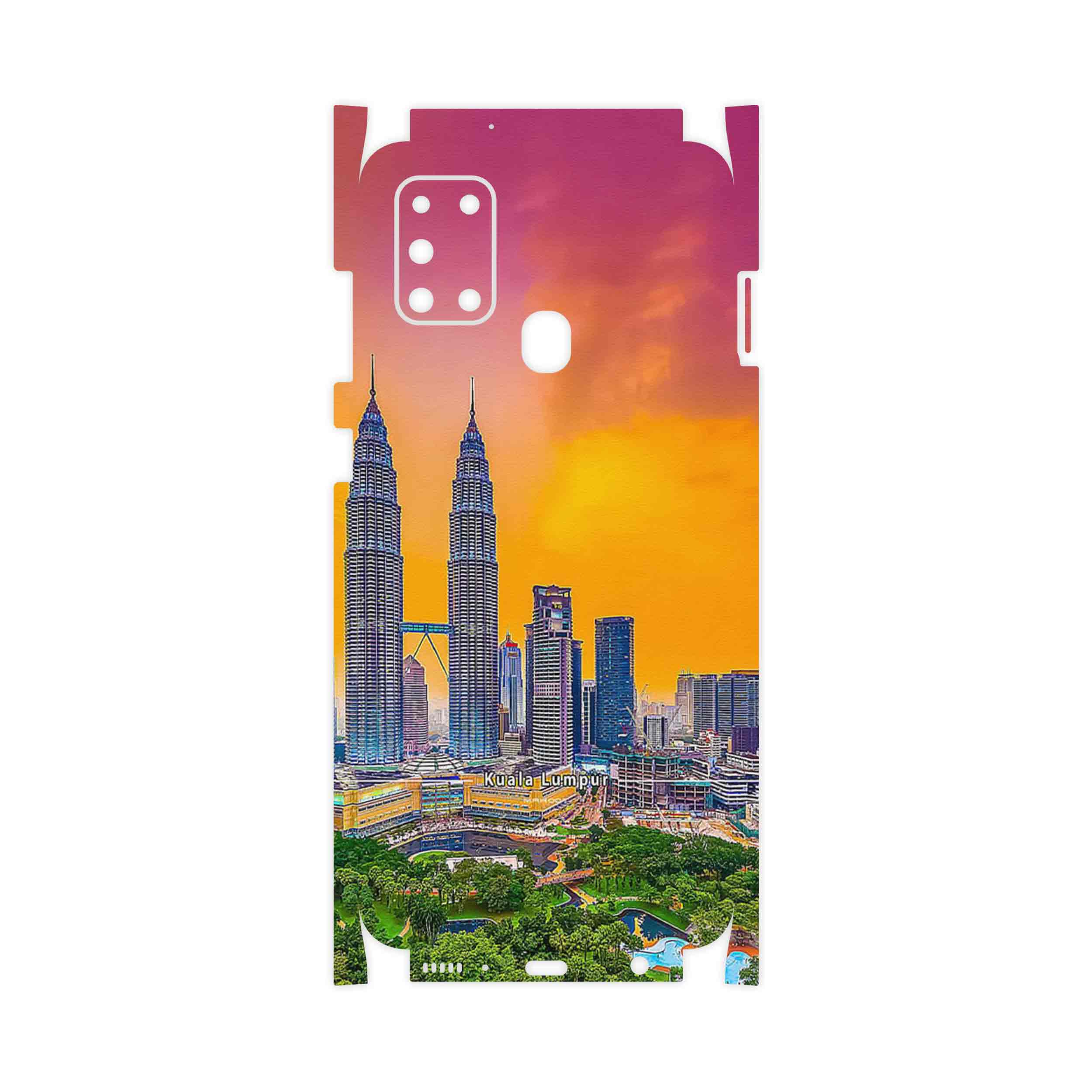 برچسب پوششی ماهوت مدل City of Kuala Lumpur-FullSkin مناسب برای گوشی موبایل سامسونگ Galaxy A21s