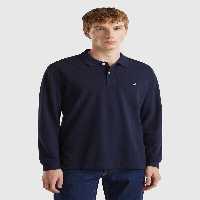 تی شرت یقه پولو آبی مردانه دریایی چوگان YAKA T کد مدل: United Colors of Benetton