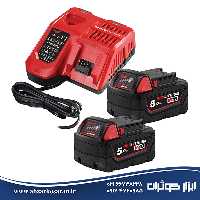 کیت باتری و شارژر میلواکی Milwaukee مدل M18NRG-502