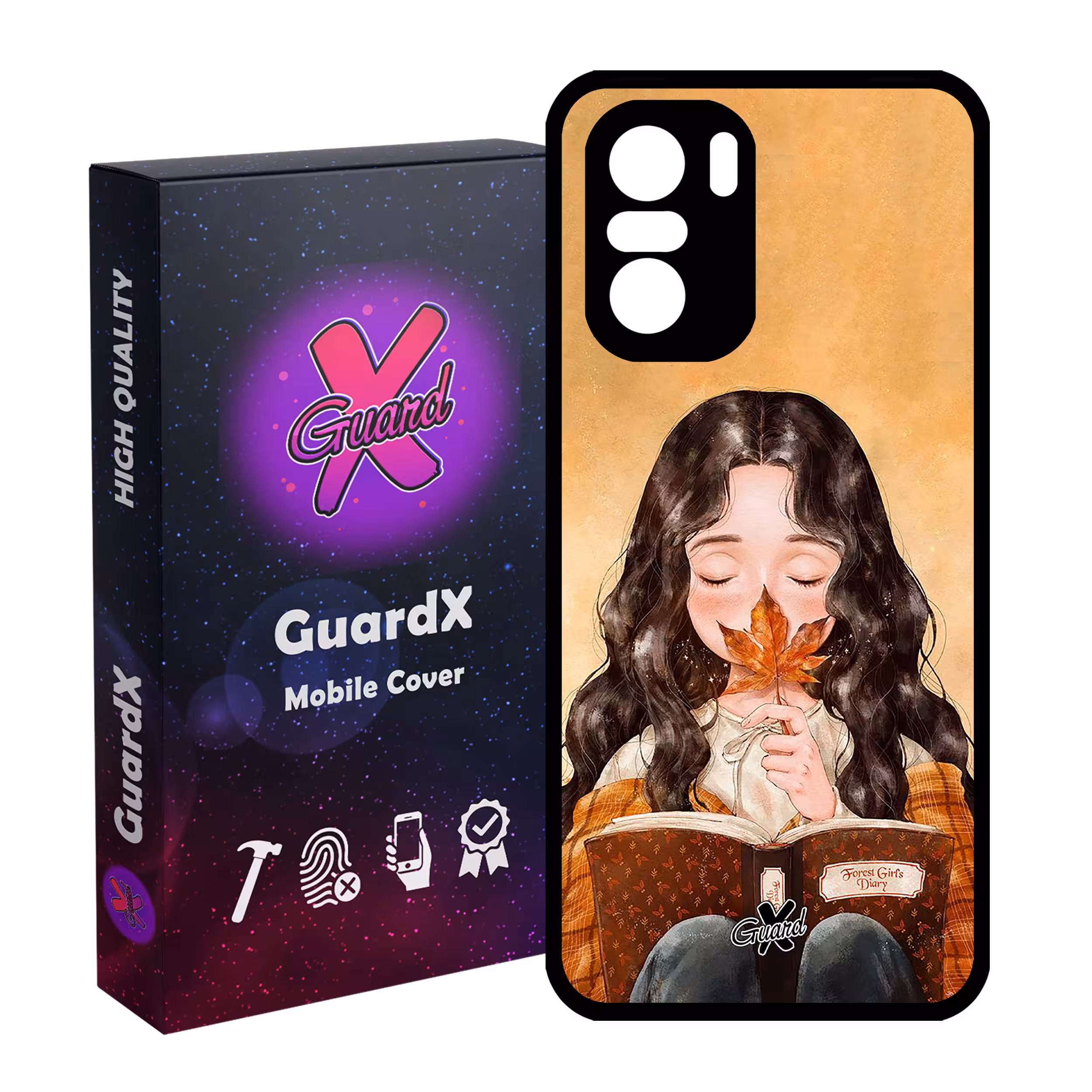کاور گارد ایکس طرح Girl مدل Glass10223 مناسب برای گوشی موبایل شیائومی Poco F3/MI 11X/MI 11X Pro/Redmi K40/K40 Pro