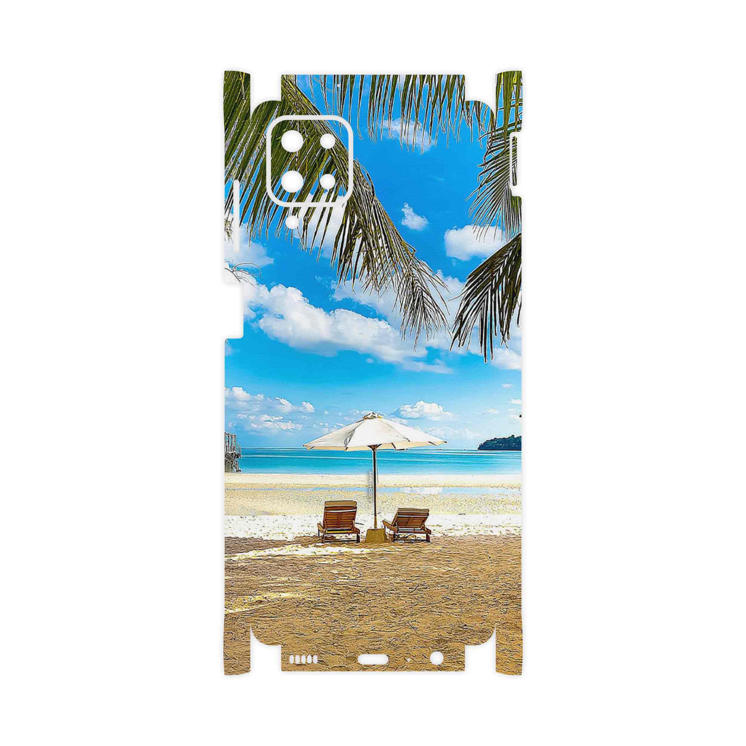 برچسب پوششی ماهوت مدل Beach-FullSkin مناسب برای گوشی موبایل سامسونگ Galaxy A12 Nacho
