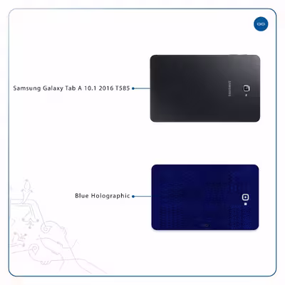برچسب پوششی ماهوت مدل Blue-Holographic مناسب برای تبلت سامسونگ Galaxy Tab A 10.1 2016 T585