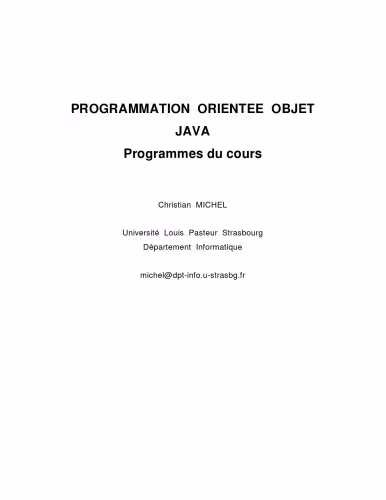 خرید و دانلود نسخه کامل کتاب Cours Java