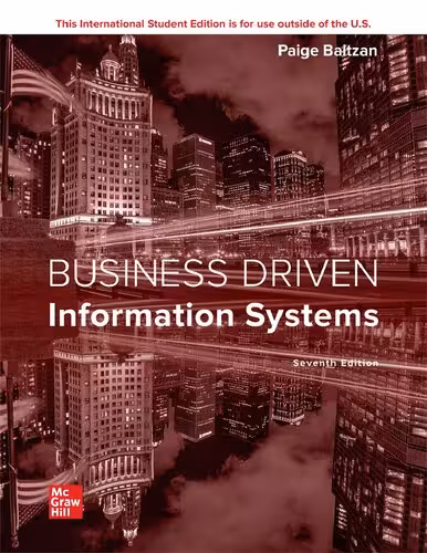 خرید و دانلود نسخه کامل کتاب BUSINESS DRIVEN INFORMATION SYSTEMS