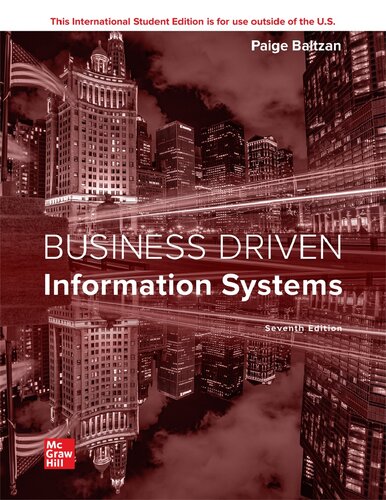 خرید و دانلود نسخه کامل کتاب BUSINESS DRIVEN INFORMATION SYSTEMS