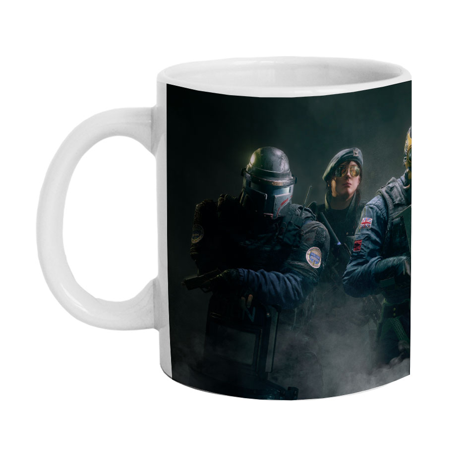 ماگ دارلی طرح  تام کلنسی رینبو سیکس مدل MG1815