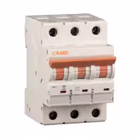 کلید مینیاتوری 63 آمپر سه پل AC کانل کد C63-6KA-3P