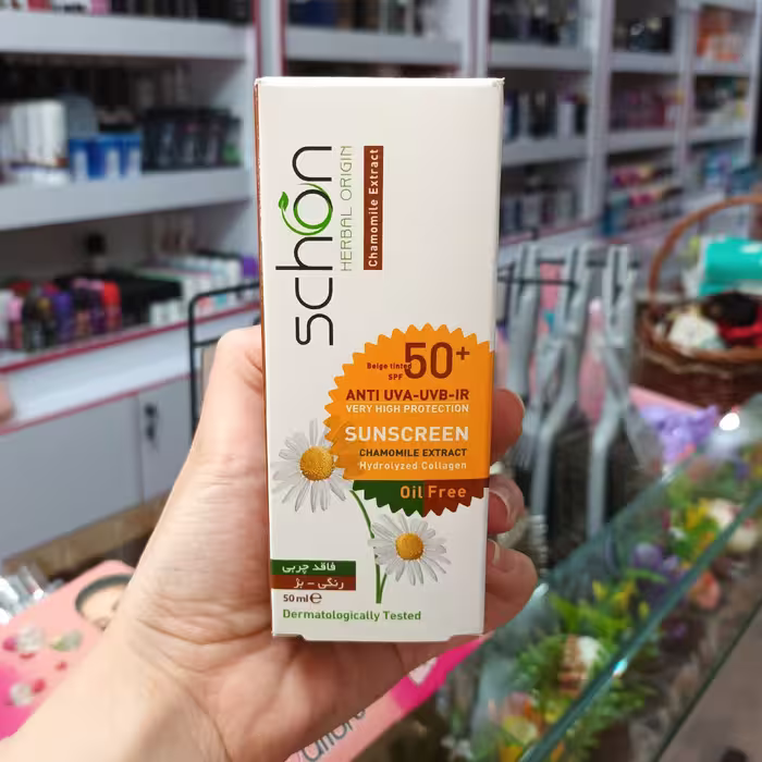 کرم ضد آفتاب فاقد چربی رنگی بژ اس پی اف 50