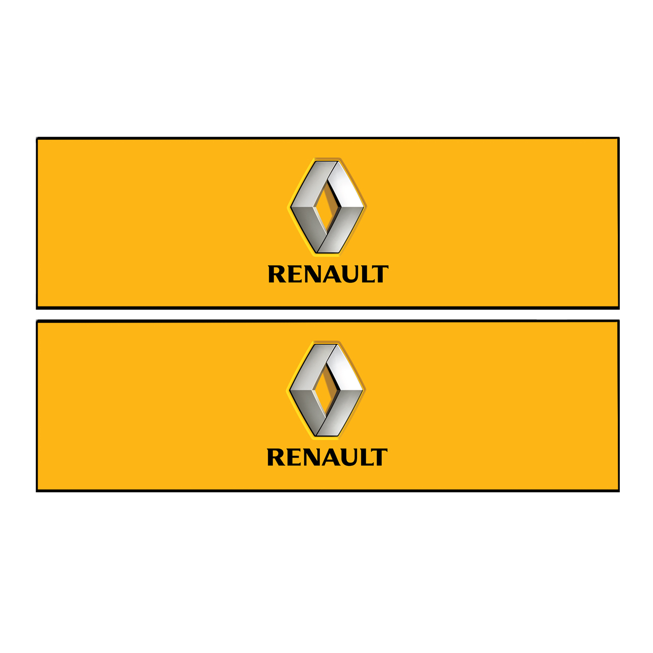 برچسب پا رکابی خودرو طرح RENAULT مدل TIG024 بسته ۲ عددی