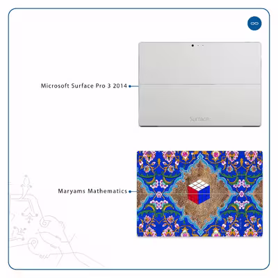 برچسب پوششی ماهوت مدل Maryams Mathematics مناسب برای تبلت مایکروسافت Surface Pro 3 2014