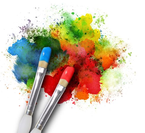 خرید و دانلود عکس Paints And Paintbrushes کد 38221 | پیک فاکس | Pic Fox