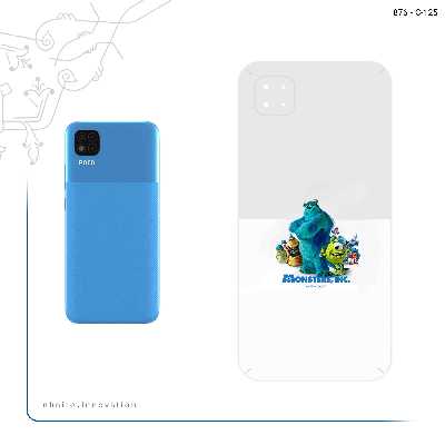 برچسب پوششی ماهوت مدل Monsters Inc مناسب برای گوشی موبایل شیائومی Poco C3