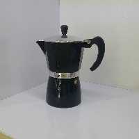 قهوه جوش رو گازی مشکی 6 کاپ آلومینیومی