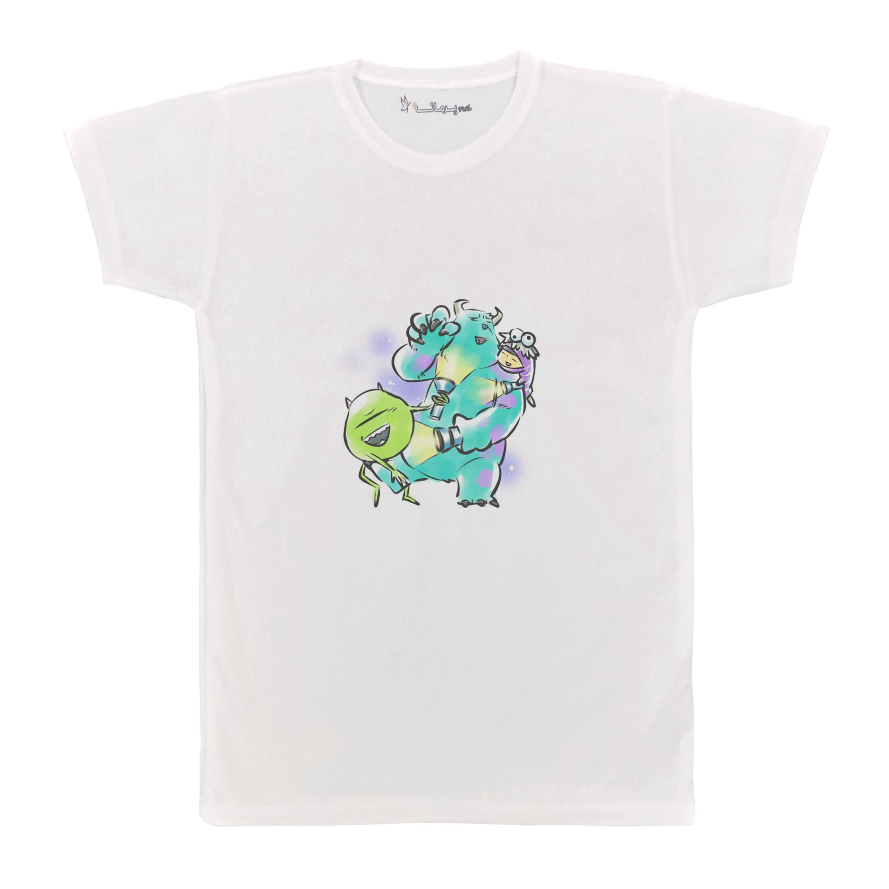 تی شرت آستین کوتاه بچگانه پرمانه طرح کارخانه هیولاها کد pmt.7830