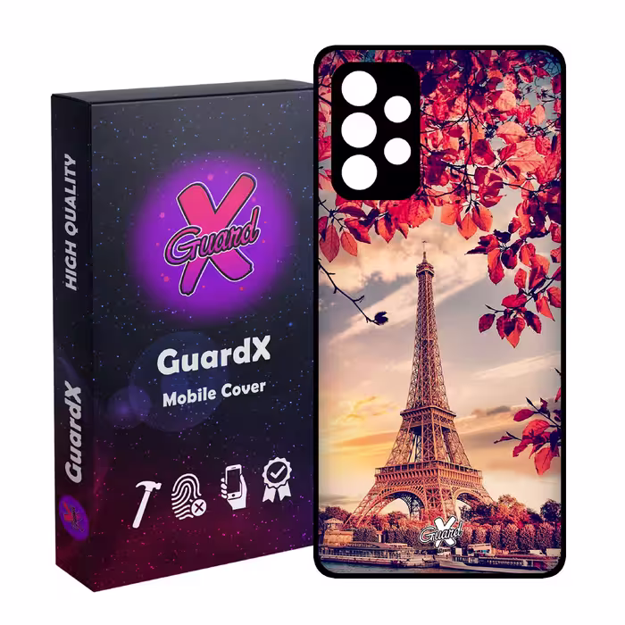 کاور گارد ایکس طرح Eiffel Tower مدل Glass10125 مناسب برای گوشی موبایل سامسونگ Galaxy A32 5G