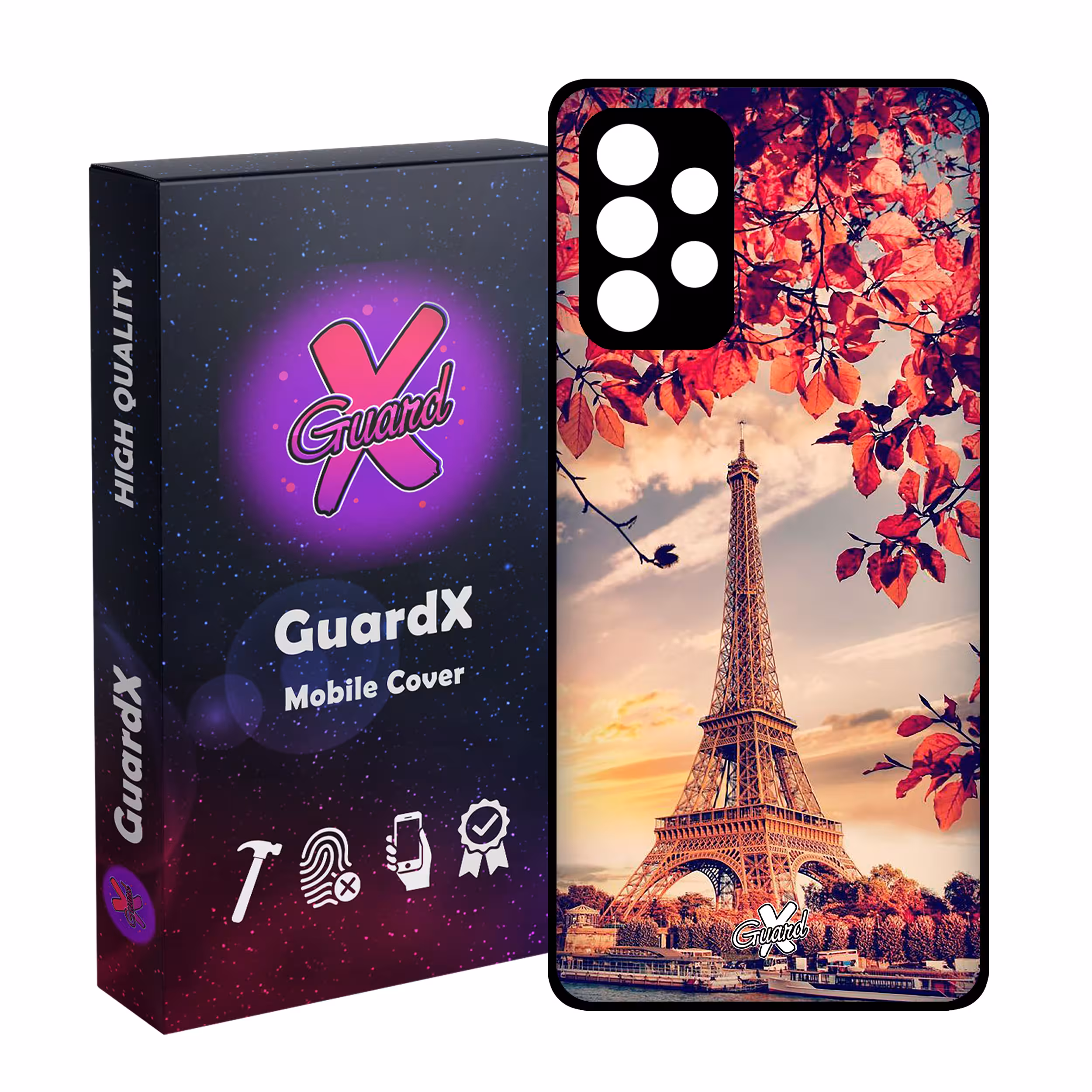 کاور گارد ایکس طرح Eiffel Tower مدل Glass10125 مناسب برای گوشی موبایل سامسونگ Galaxy A32 5G