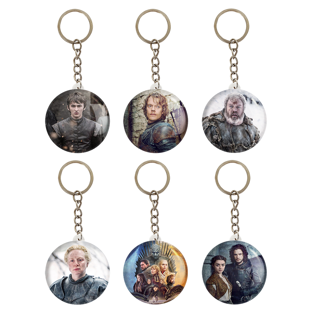 جاکلیدی خندالو طرح گیم آف ترونز کد 144A مجموعه 6 عددی