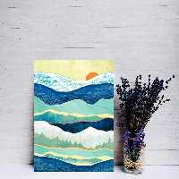 تابلو شاسی گلاک مدل آرت طرح مینیمال کد FART18 | دنیای قاب