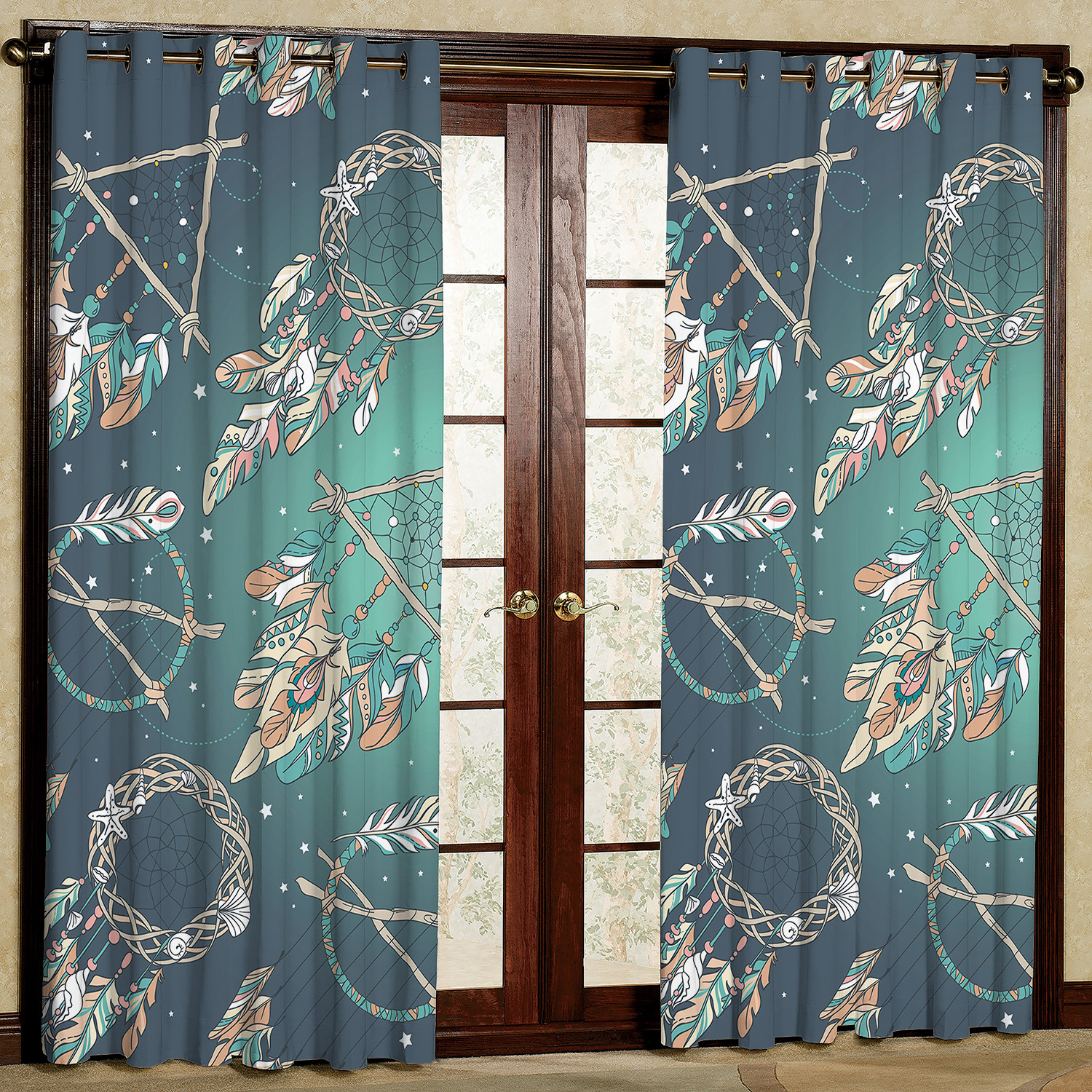 پرده مدل مکرومه مخمل پانچی کد 2135 سایز 200x140 سانتی متر