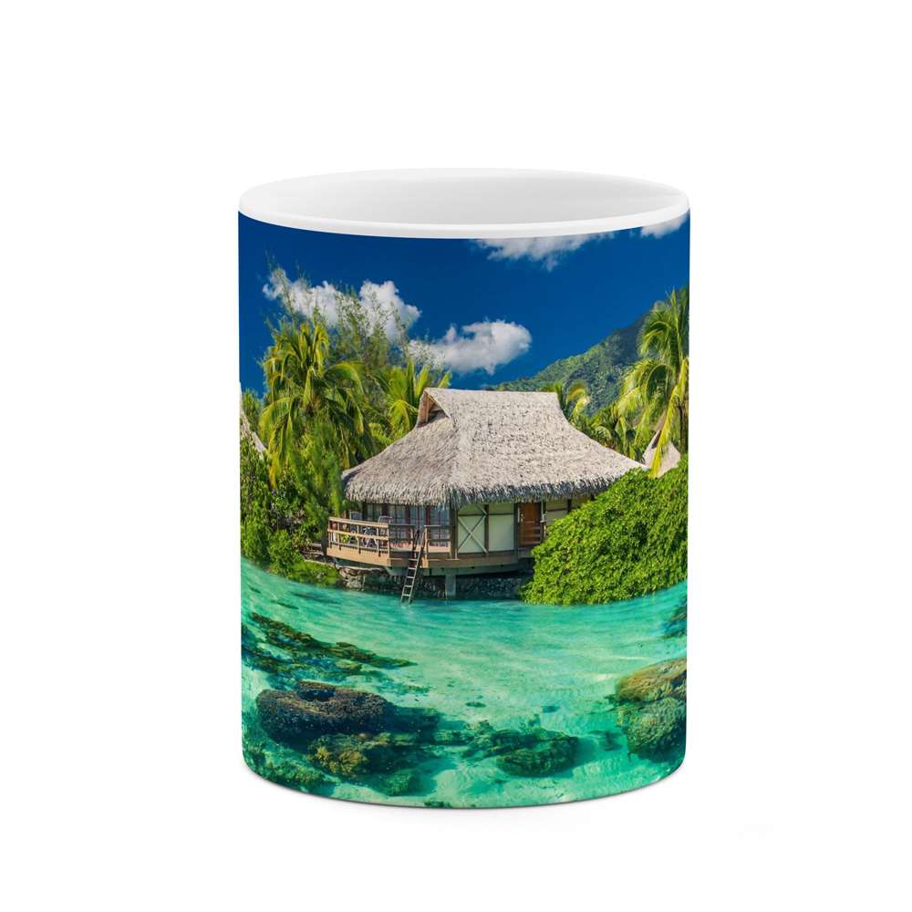 ماگ کاکتی طرح خانه ساحلی مدل mgs16513