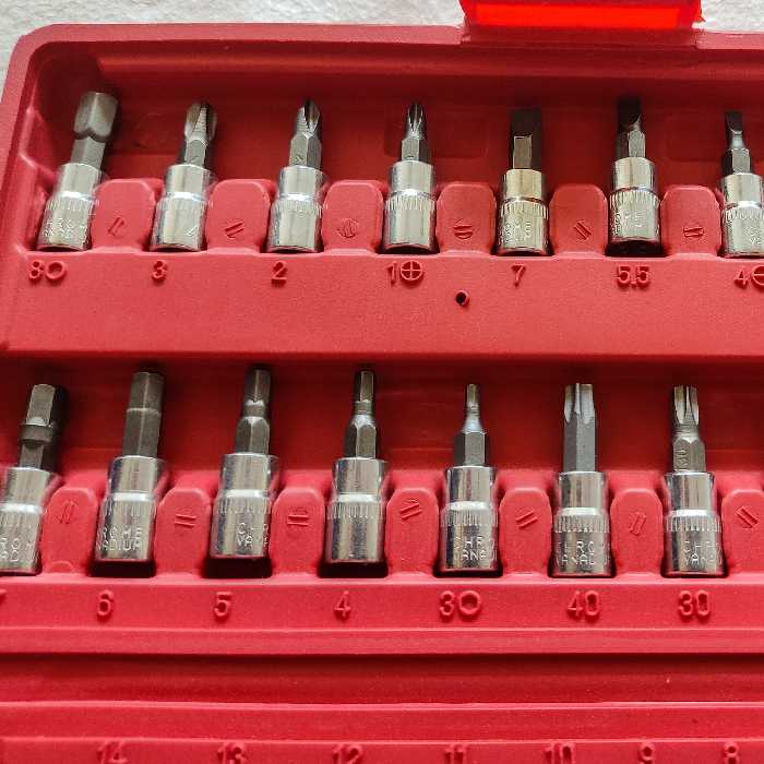 آچار و سری بکس رکس تولز مدل T22  DR -155 مجموعه 46 عددی