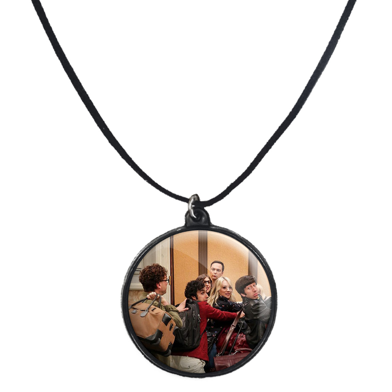 گردنبند پرمانه طرح big bang theory کد pmb.14217 مدل دو طرفه