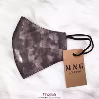 اطلاعات ، قیمت و خرید ماسک 2 لایه چرم و اسپان طرح MANGO کدSI17