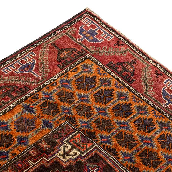 فرش دستبافت دو و نیم متری مدل نقشه بلوچ  کد 33.1835