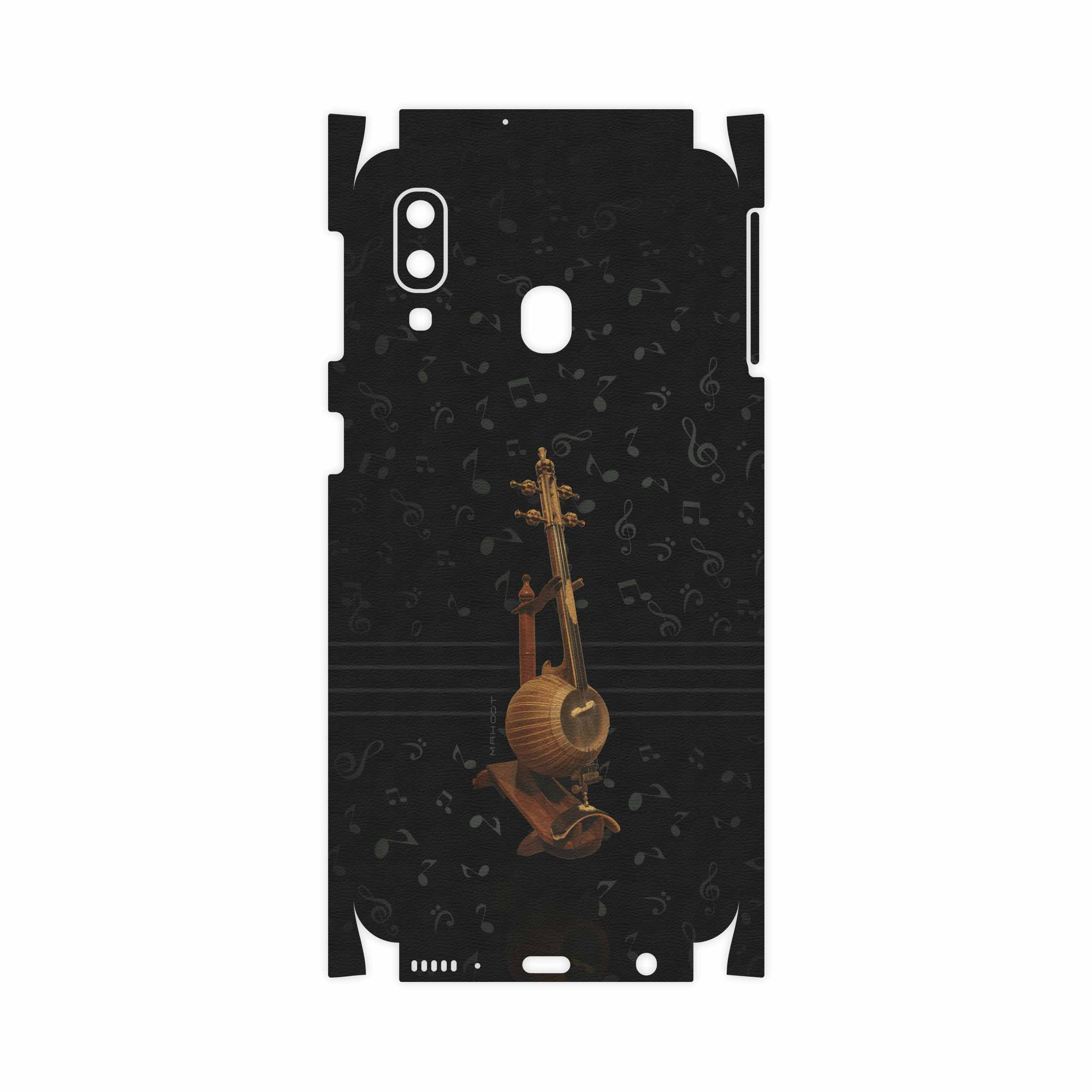 برچسب پوششی ماهوت مدل Persian Fiddle Instrument-FullSkin مناسب برای گوشی موبایل سامسونگ Galaxy A40
