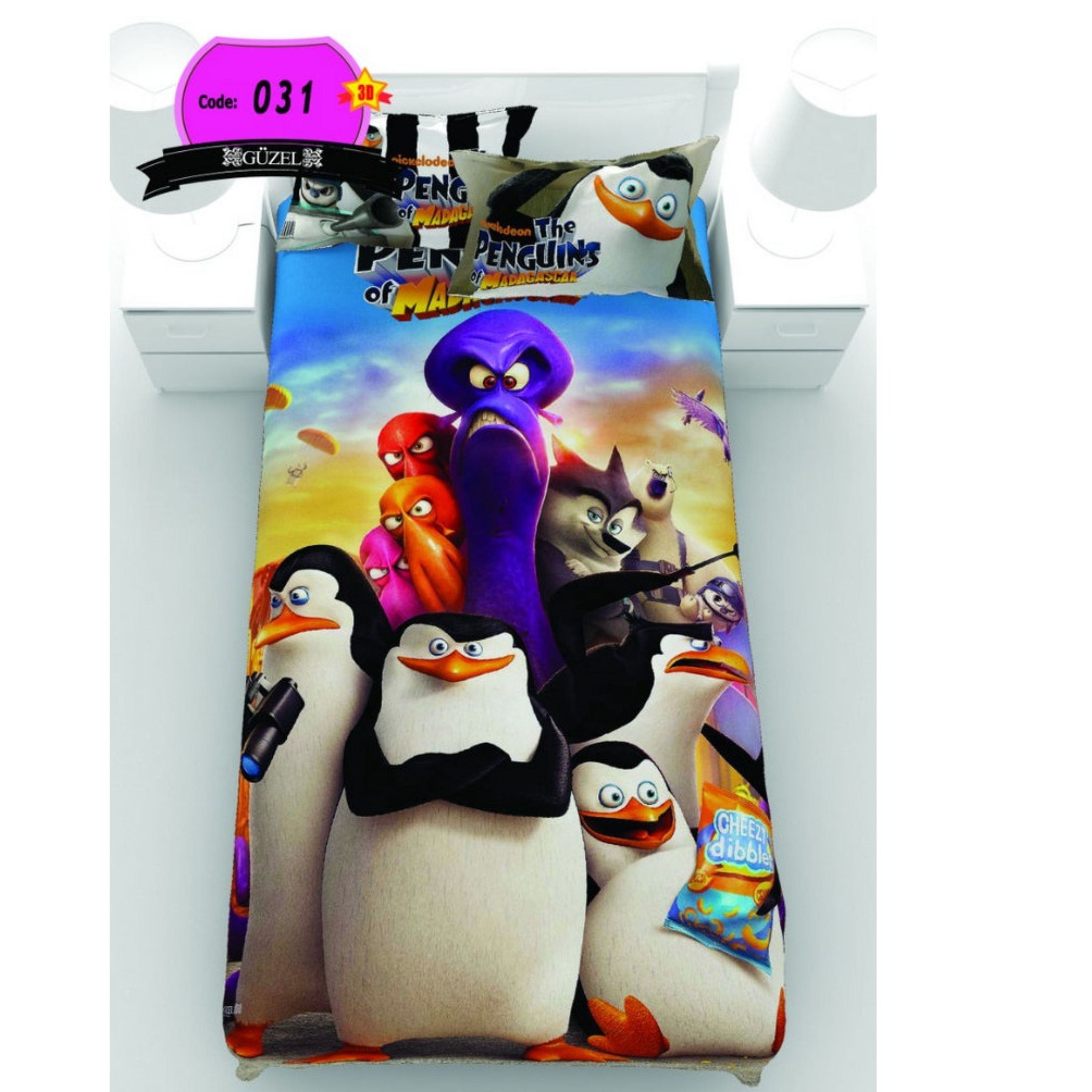 روتختی تک نفره سه بعدی برند گوزل -5 تکه -کد31