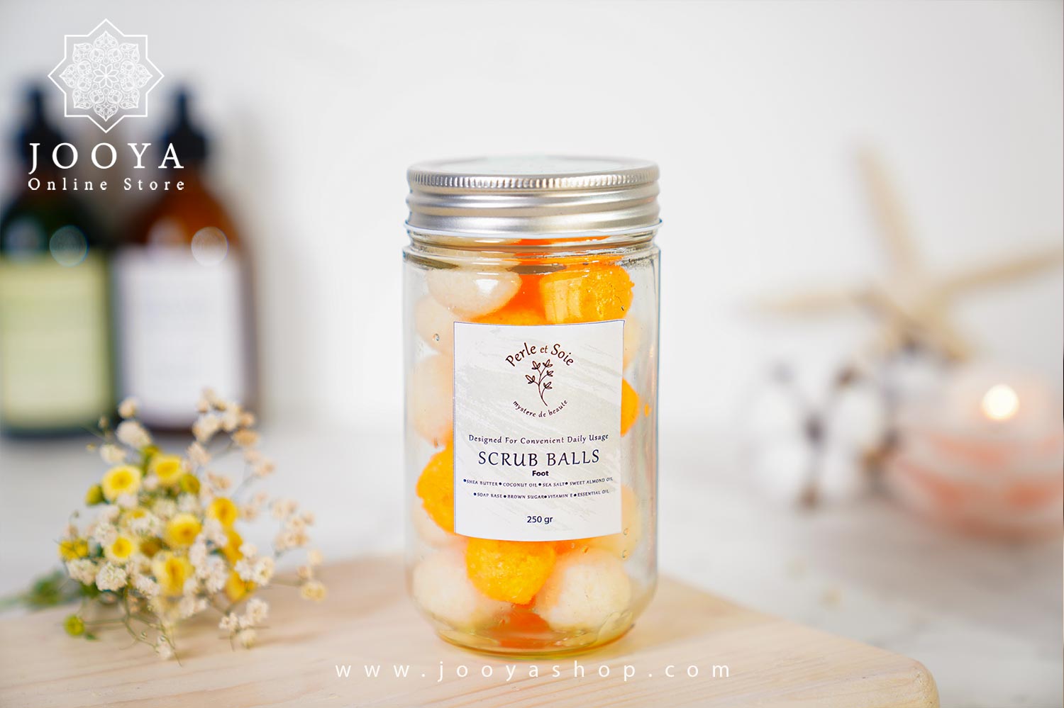 اسکراب توپی پفی پا