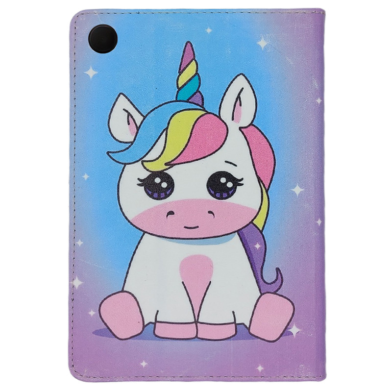 کیف کلاسوری مدل یونی کورن - 02 مناسب برای تبلت سامسونگ Galaxy Tab A8 10.5 / X200 / X205 | دیجی قاب دونی