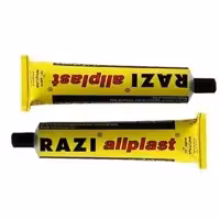 چسب همه کاره رازی مدل allplast 2022 حجم 100 میلی لیتر بسته 2 عددی