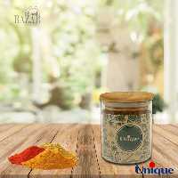 بانکه ادویه با درب چوبی یونیک کد 1304